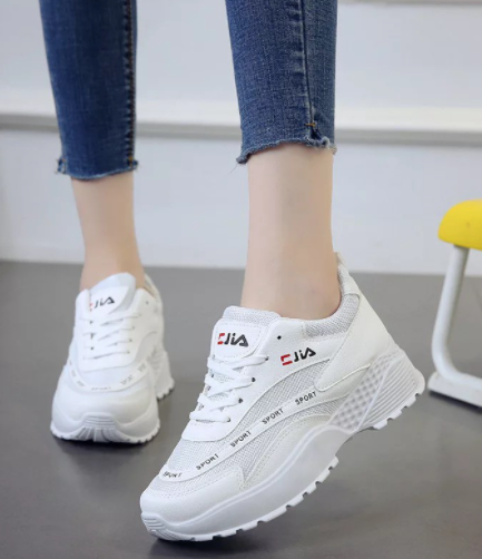 KL791 - Trendy Sports Shoe White